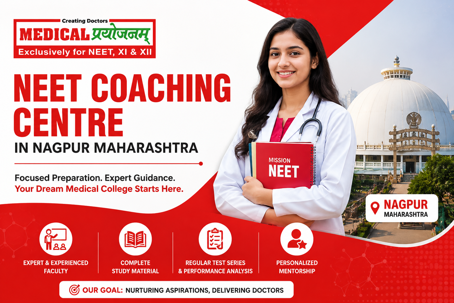 NEET Coaching Centre in Nagpur Maharashtra| Right Guidance Can Shape Your Medical Career