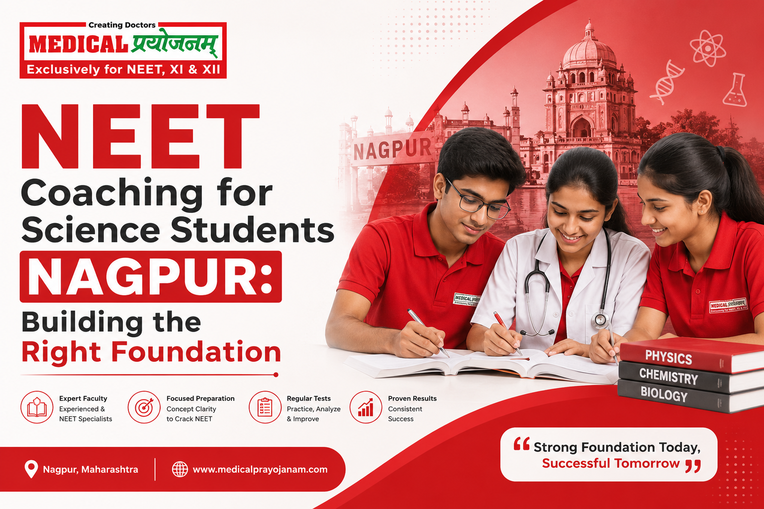 NEET Coaching for Science Students Nagpur: Building the Right Foundation